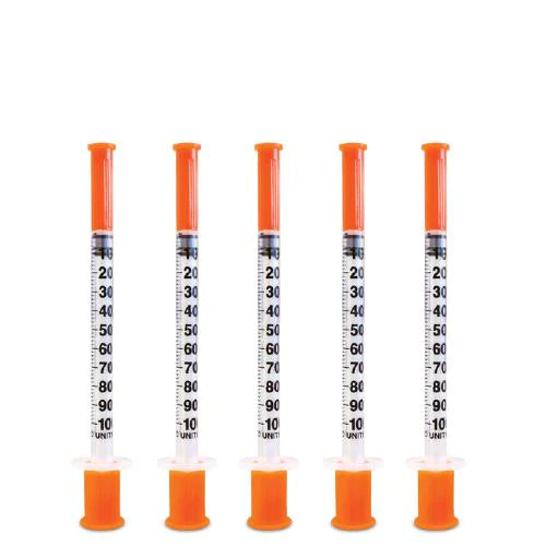 Exel 10PACK - 1 CC Insulin Syringe with 29 G X 1/2" Needle