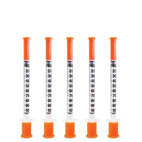 Exel 10PACK - 1 CC Insulin Syringe with 29 G X 1/2" Needle