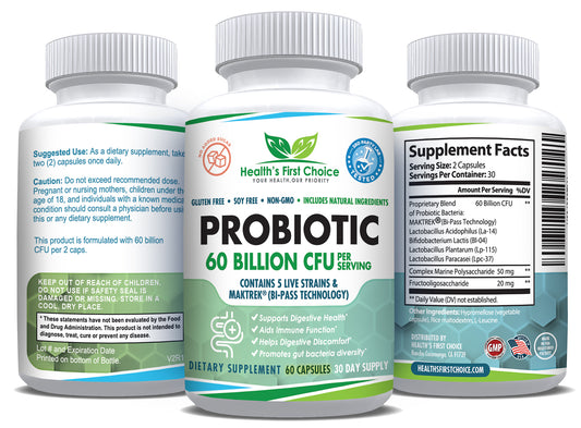 Probiotic 60 Billion CFU: Advanced Digestive and Immune Support